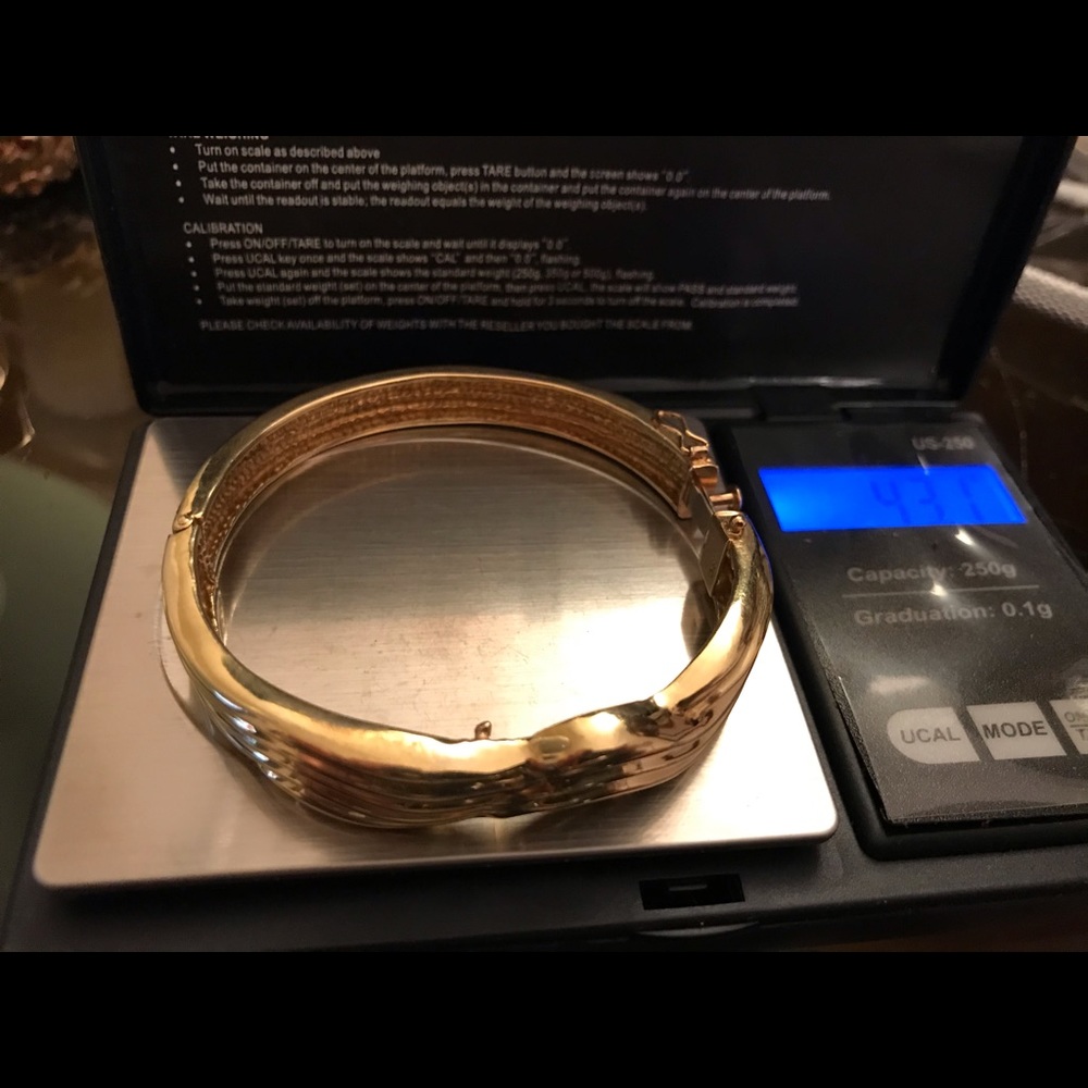 18k solid gold bracelet heavy!